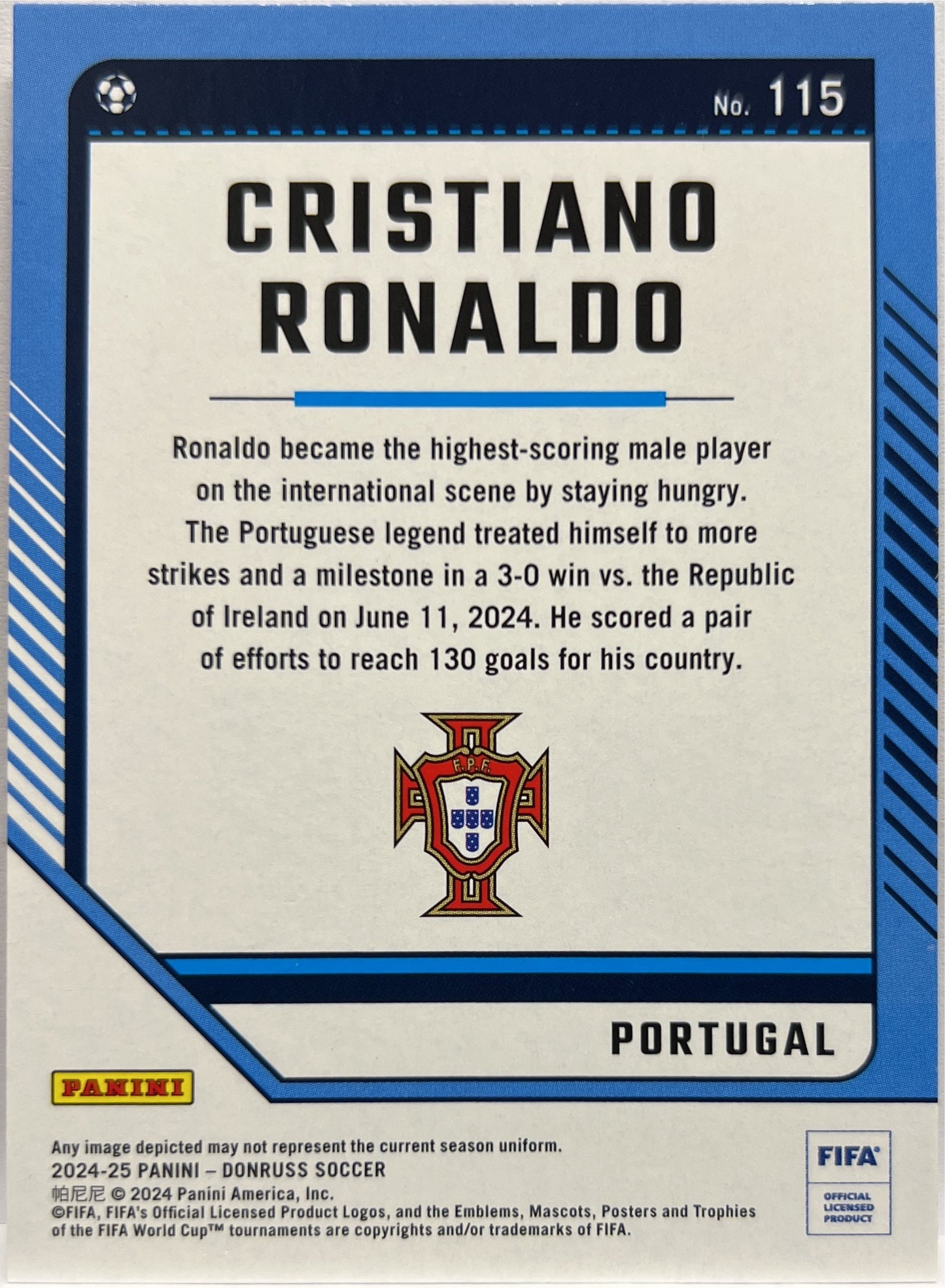 Cristiano Ronaldo Donruss Fifa 2024/25