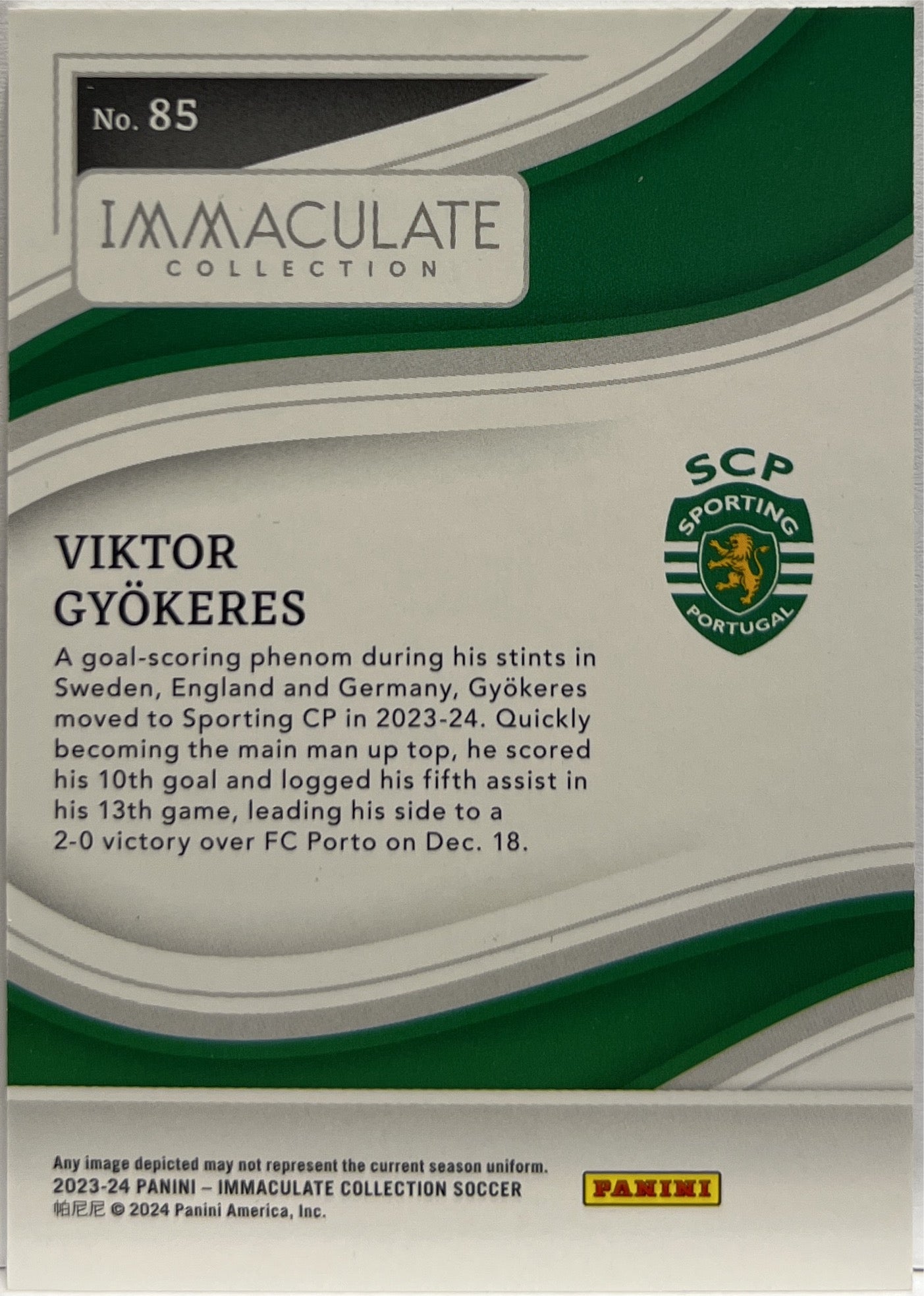 Viktor Gyokeres 5/19 Rookie Red Immaculate 2023/24