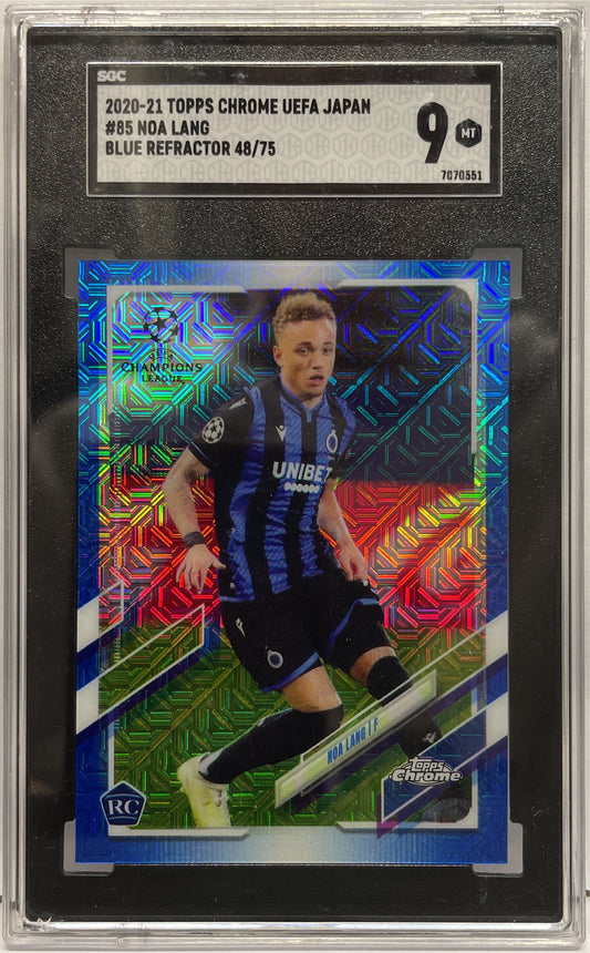SGC 9 - Noa Lang 48/75 Rookie Blue - Topps Chrome UCL Japan 2020/21