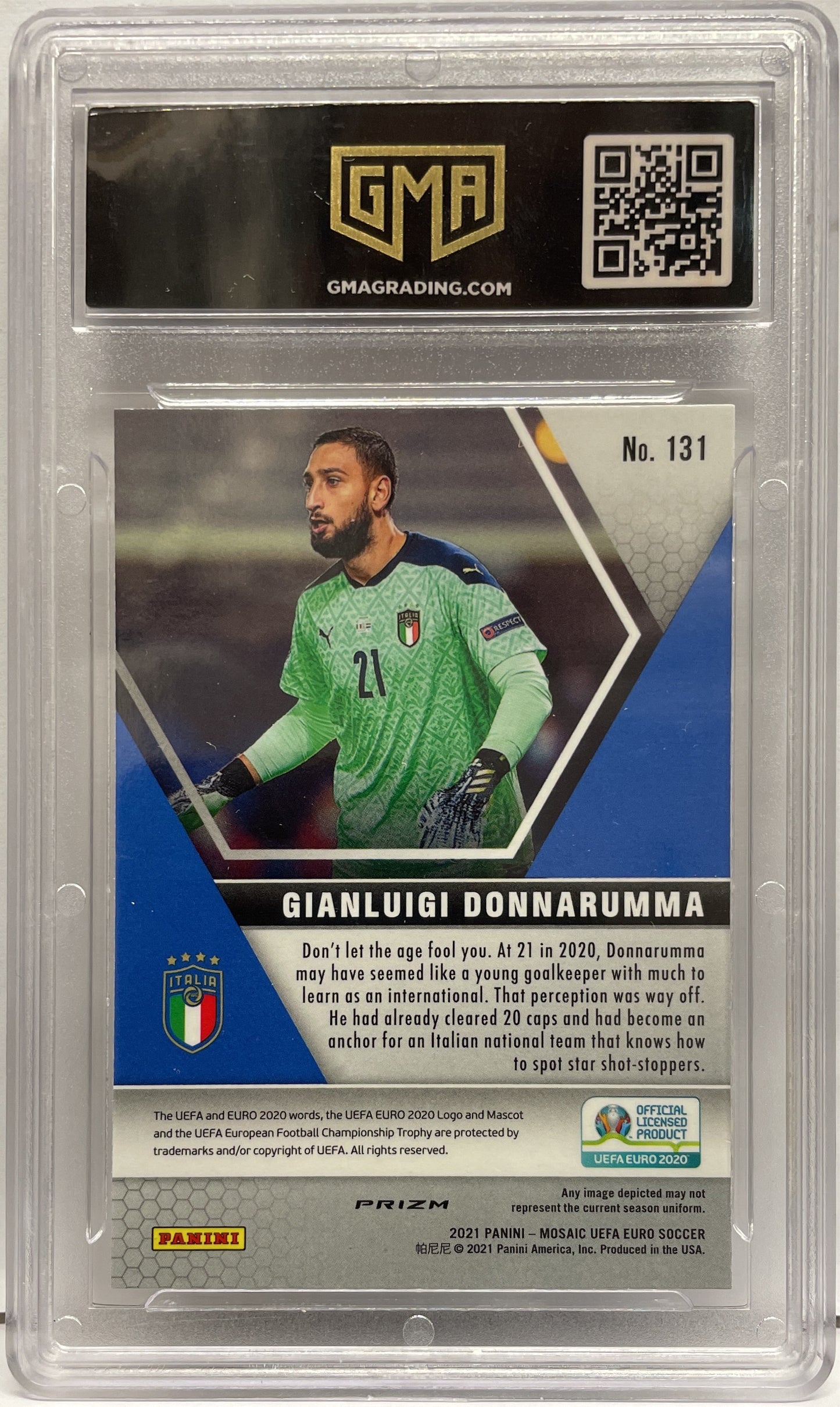 GMA 10 - Gianluigi Donnarumma Gold Refractive - Mosaic Uefa Euro 2020