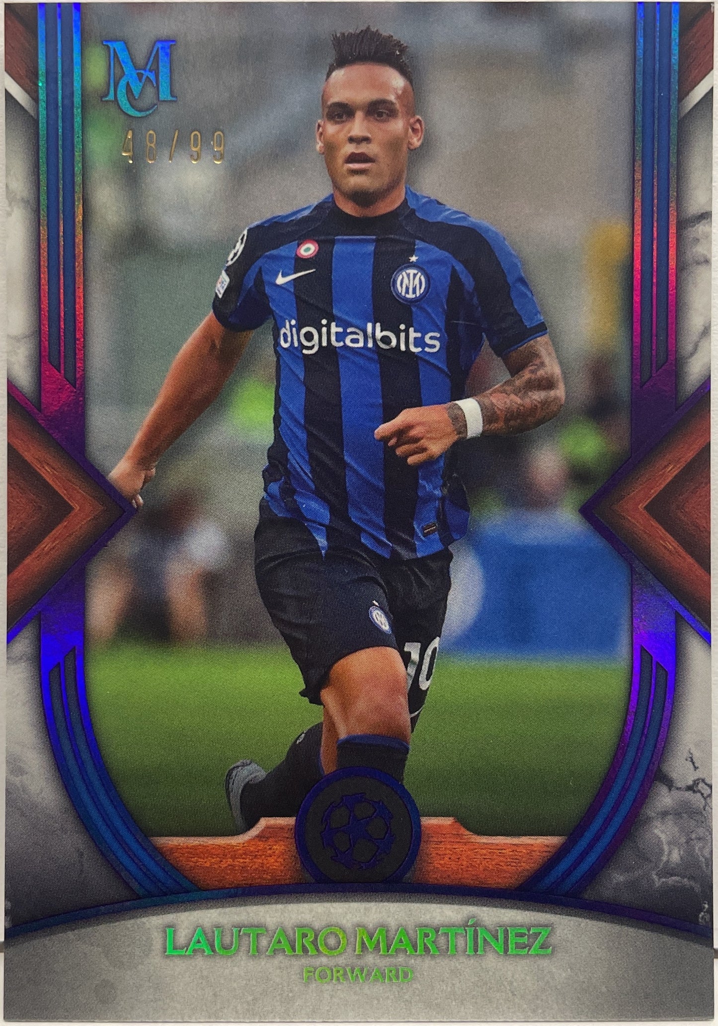 Lautaro Martinez 48/99 Purple Topps Museum 2022/23