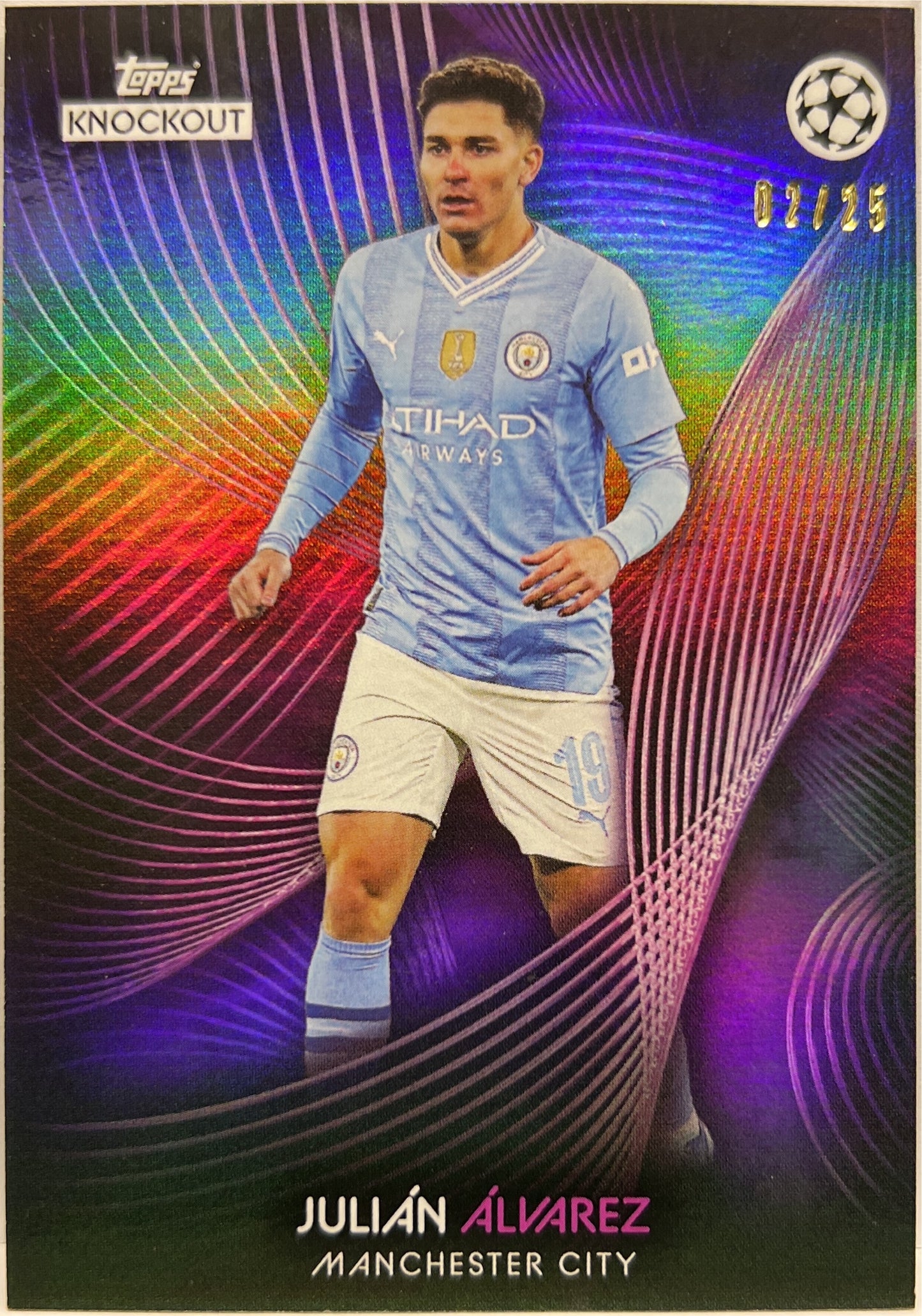 Julian Alvarez 2/25 Topps Knockout 2023/24