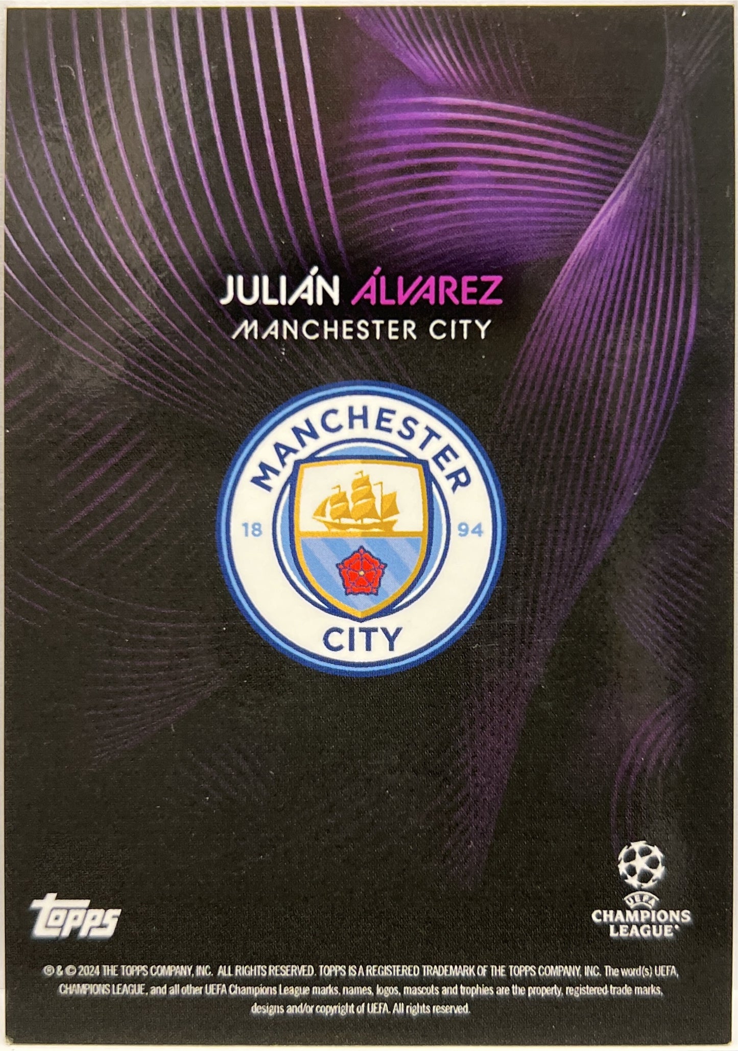 Julian Alvarez 2/25 Topps Knockout 2023/24