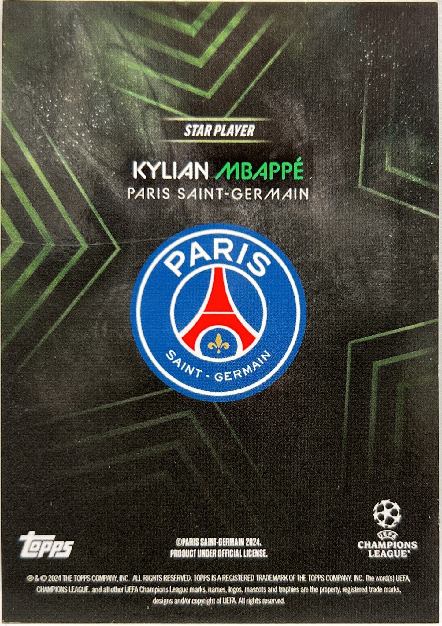 Kylian Mbappe 64/99 Topps Knockout 2023/24