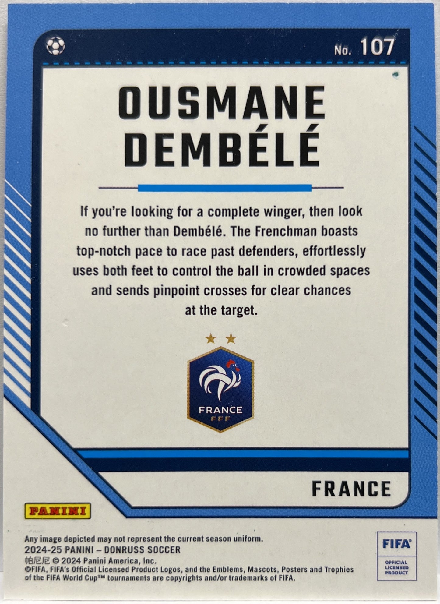 Ousmane Dembele 146/199 Teal Donruss Fifa 2024/25