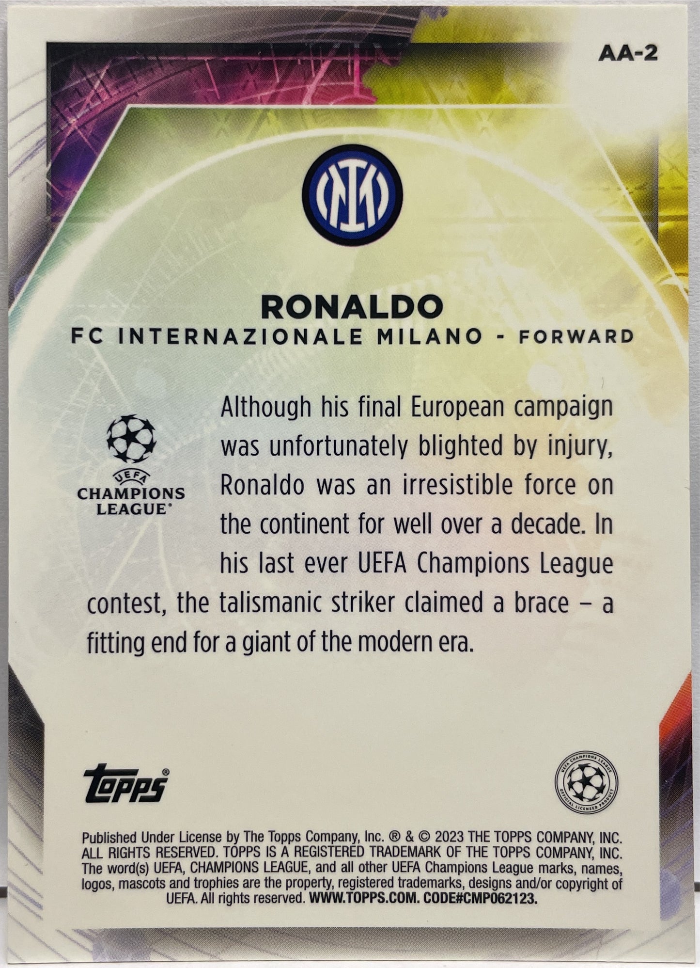 Ronaldo Ageless Alchemy Topps Chrome Merlin 2022/23
