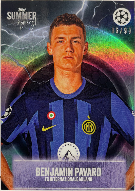 Benjamin Pavard 6/99 Topps Summer Signing 2023