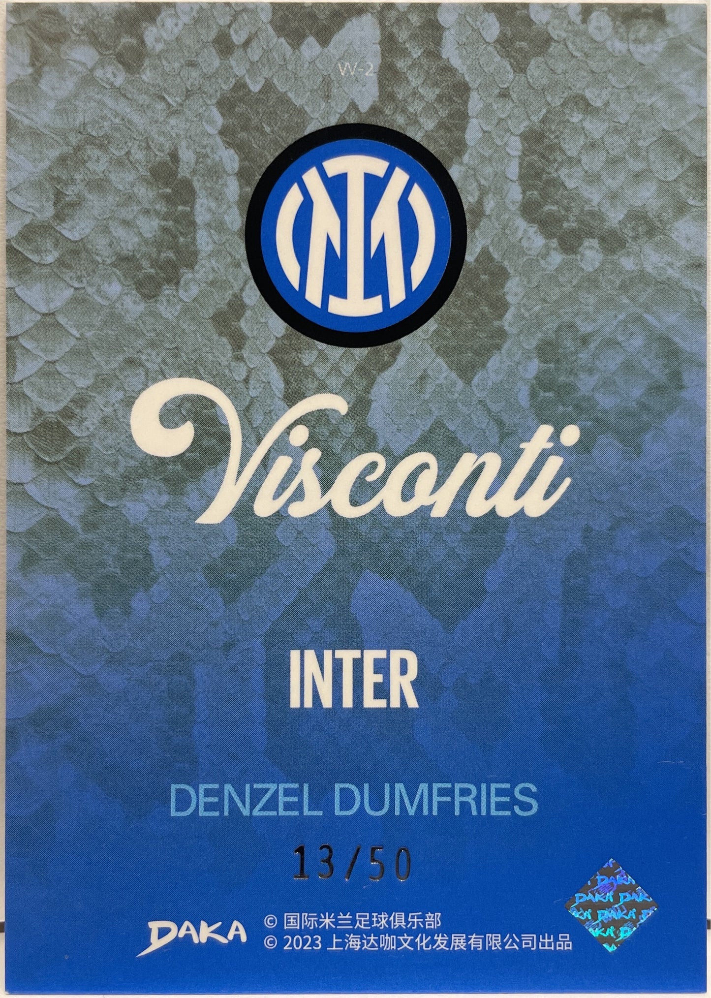 Denzel Dumfries 13/50 Visconti Daka x Inter 2022/23