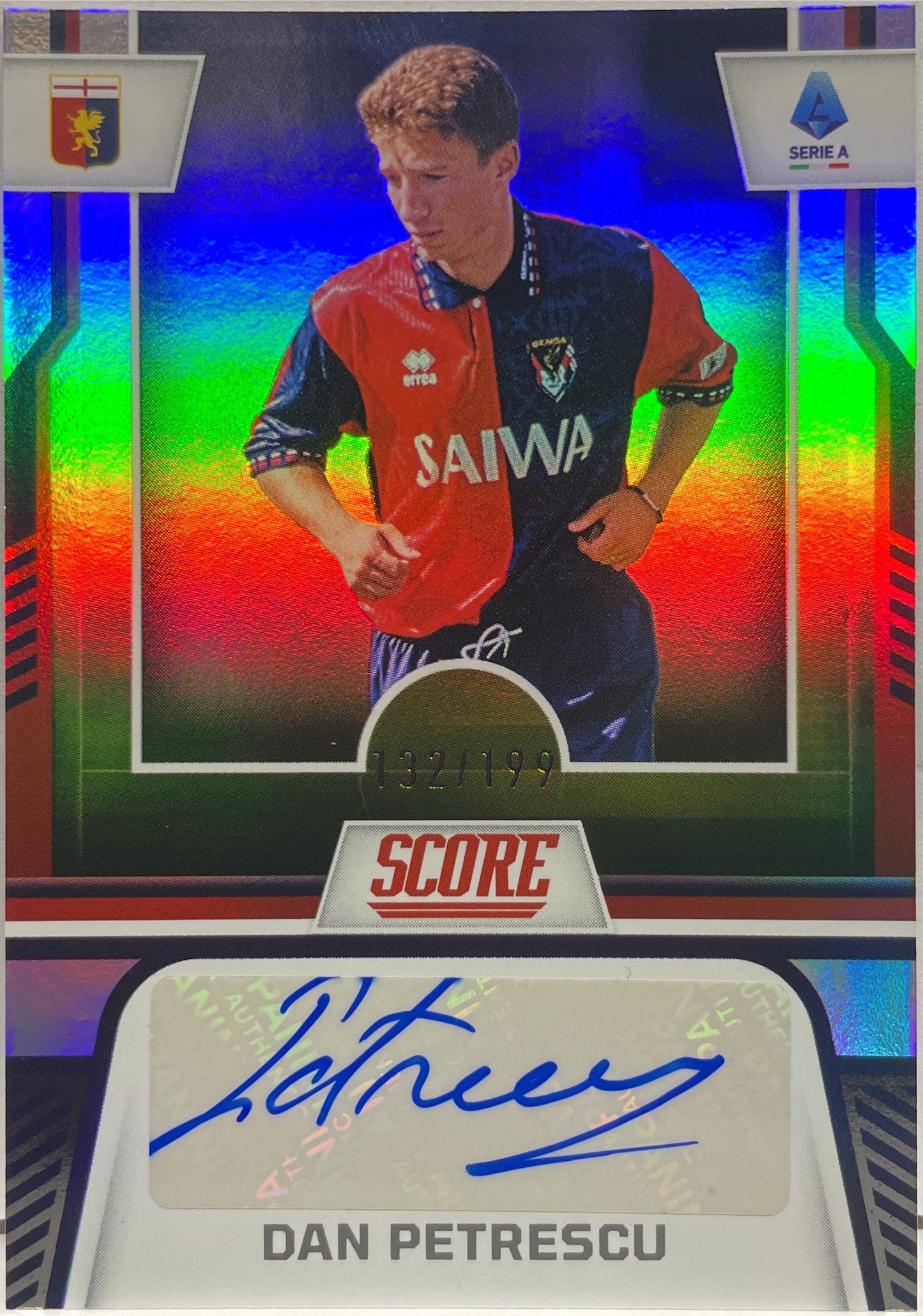 Dan Petrescu 132/199 Autograph Score Serie A 2023/24