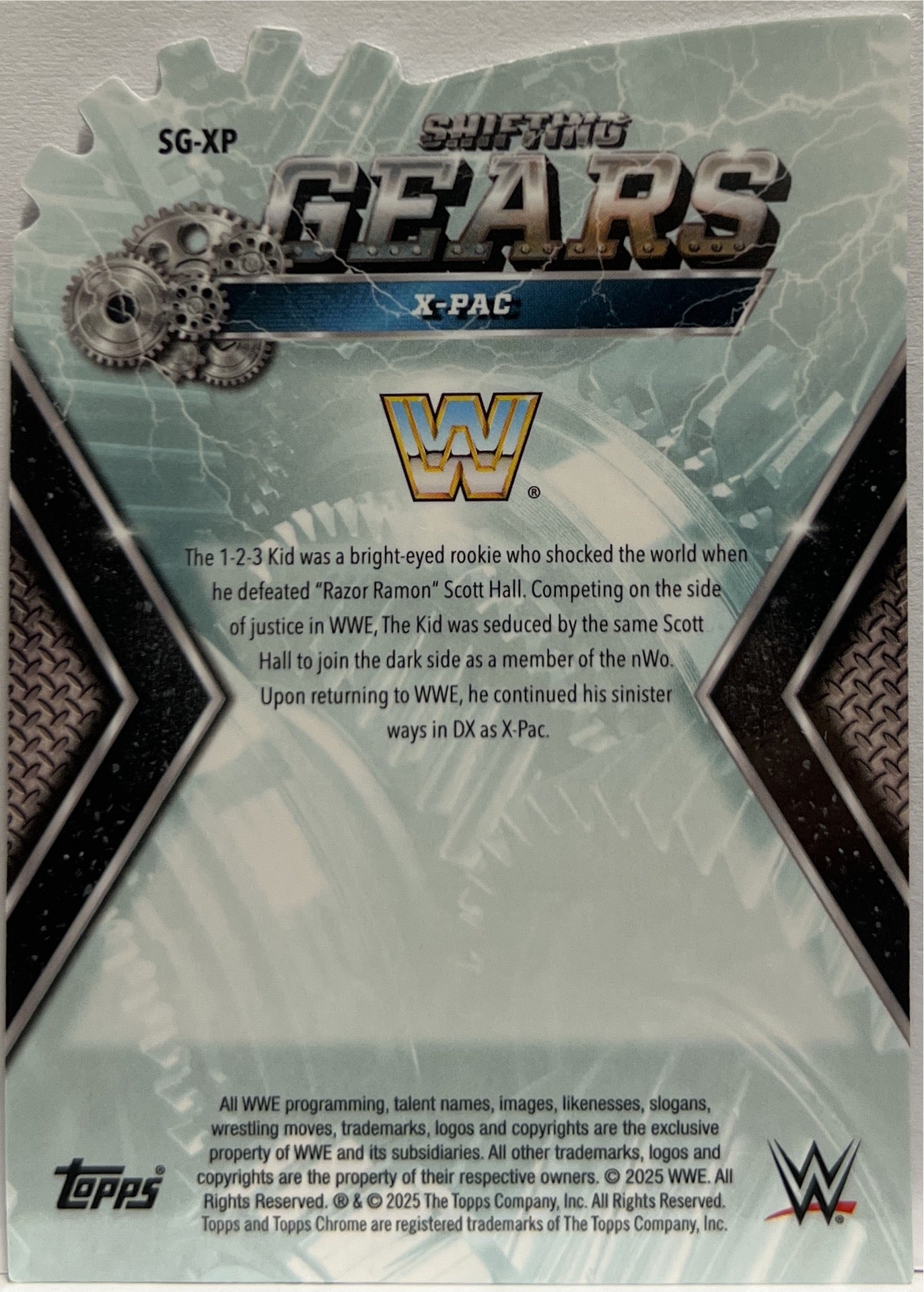 X Pac Shifting Gears Topps Chrome WWE 2025
