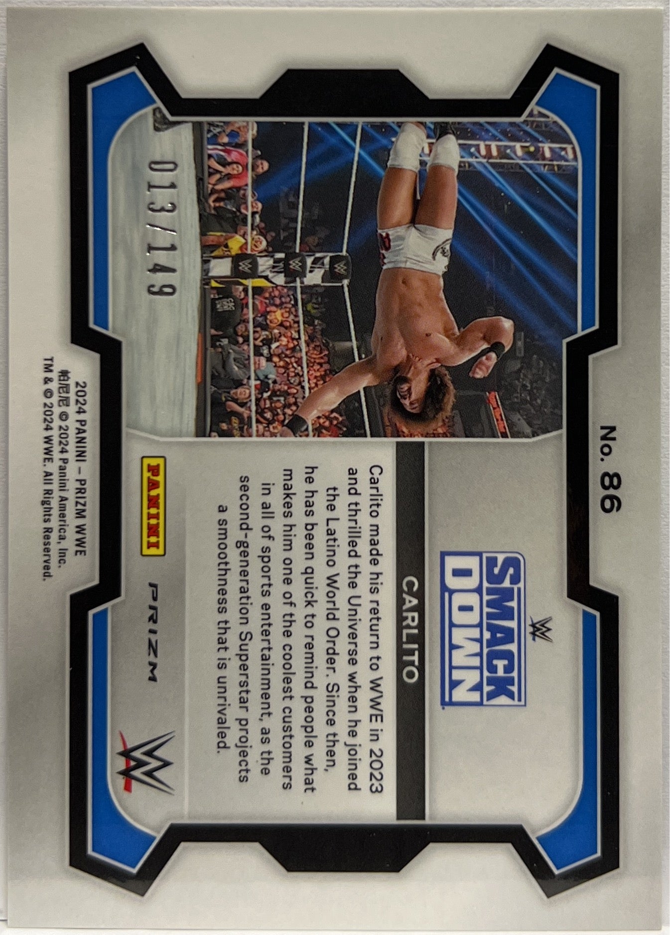 Carlito 13/149 Purple Panini Prizm WWE 2024