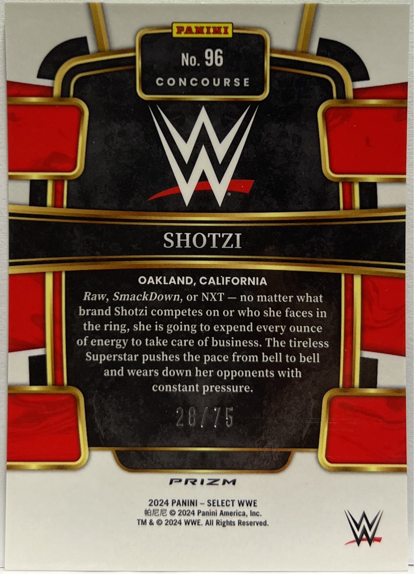 Shotzi 28/75 Concourse Green Select WWE 2024