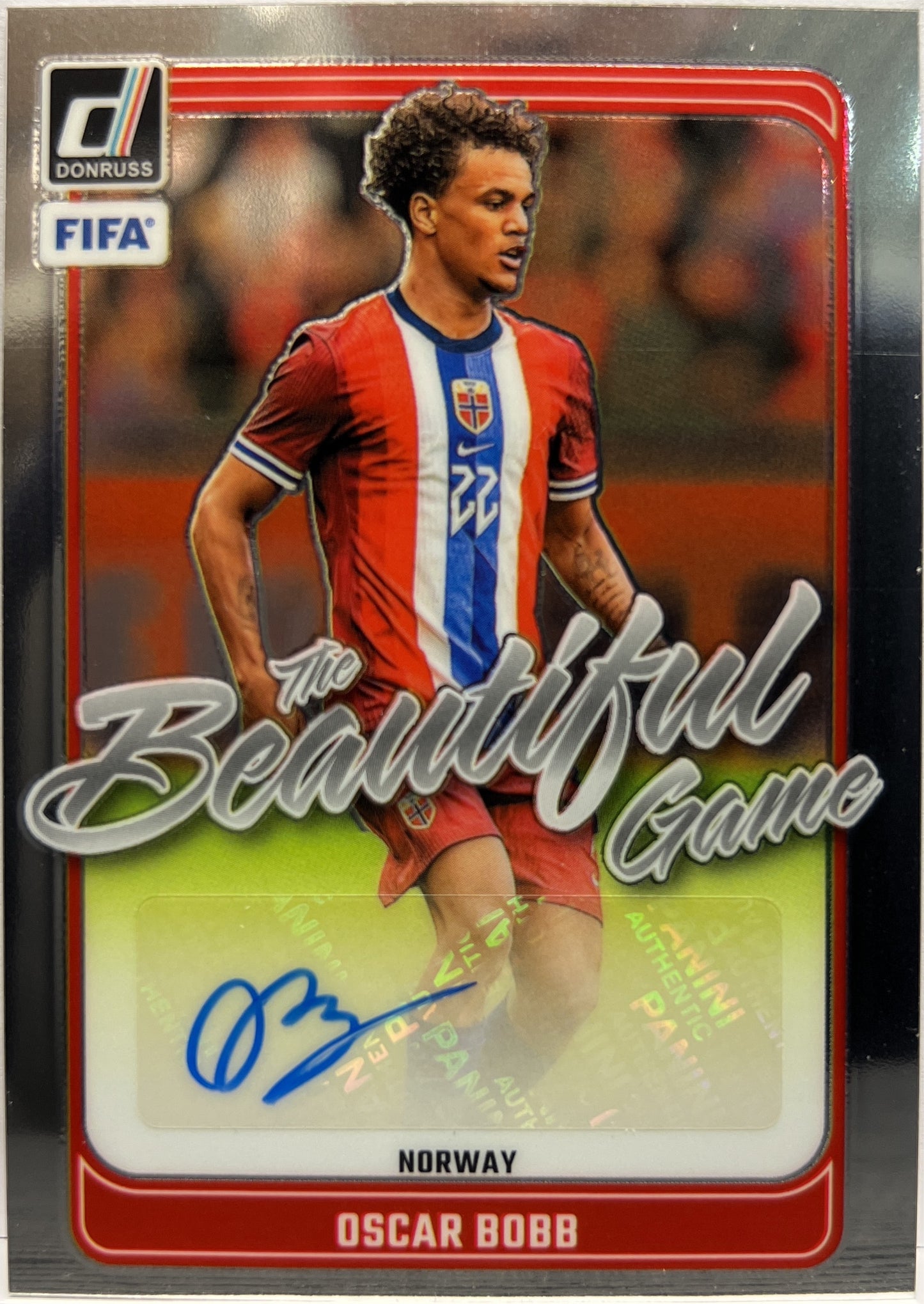Oscar Bobb Autograph The Beautiful Game Donruss Fifa 2024/25