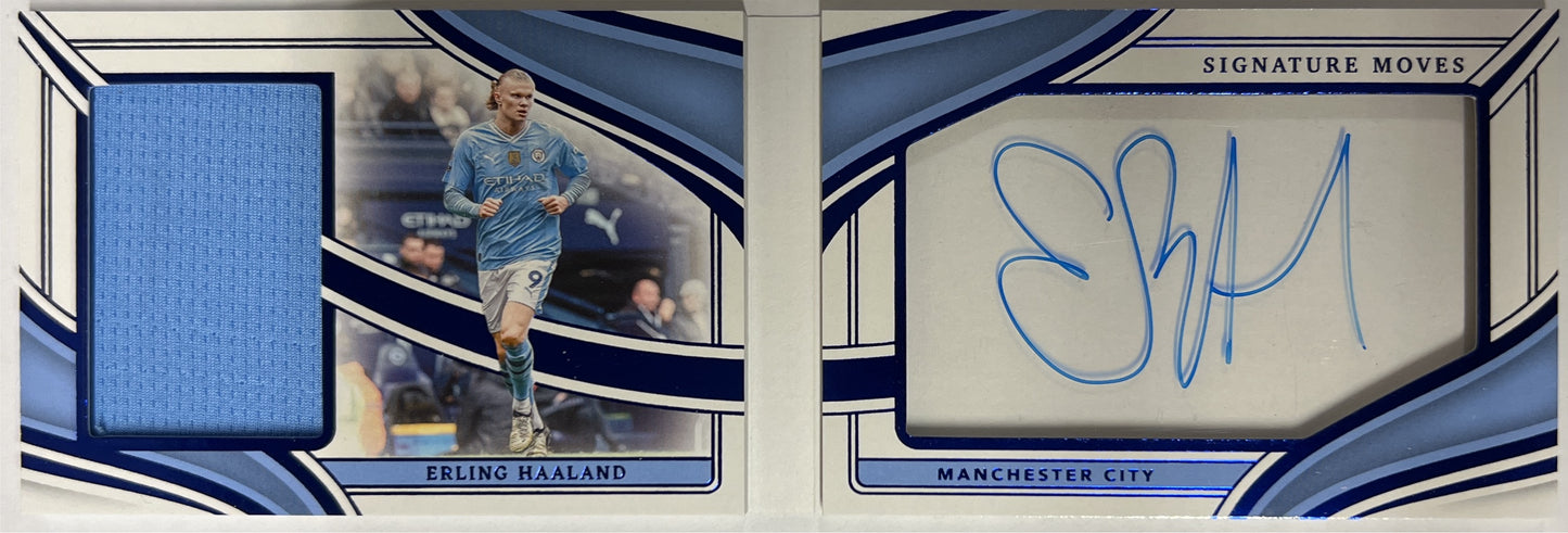 Erling Haaland 24/25 Booklet Patch Autograph On Card Immaculate 2023/24