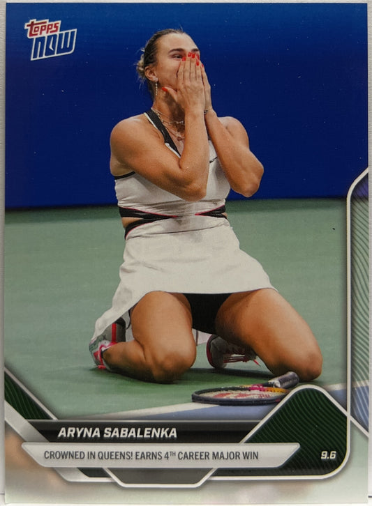 Aryna Sabalenka Crowned In Queens Topps Now Tennis 2025