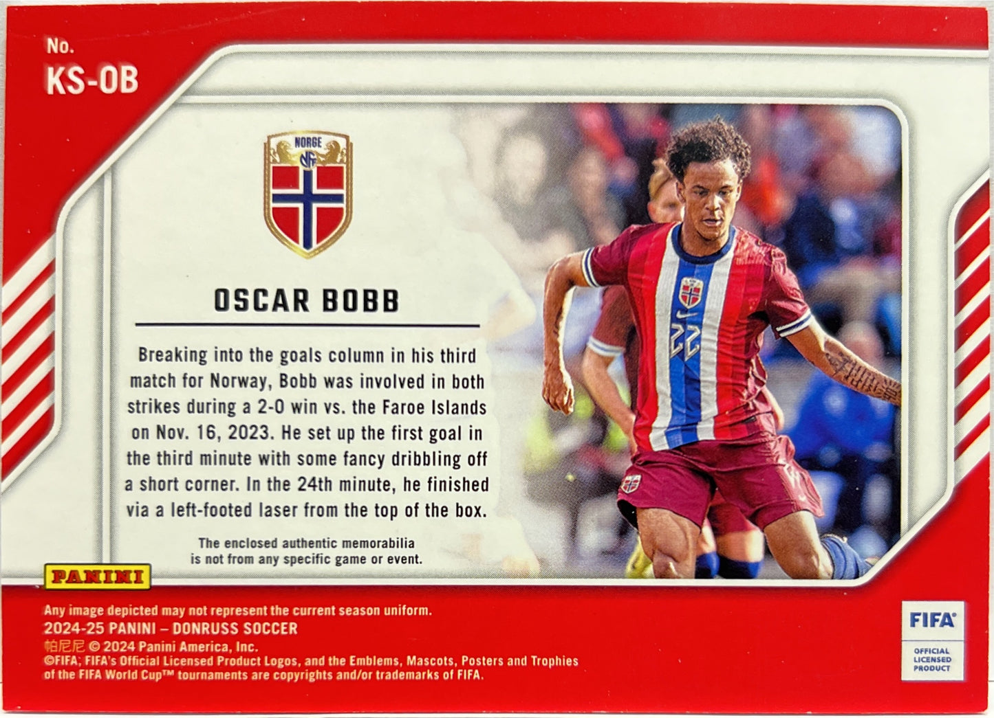 Oscar Bobb Patch Kit Series Donruss Fifa 2024/25