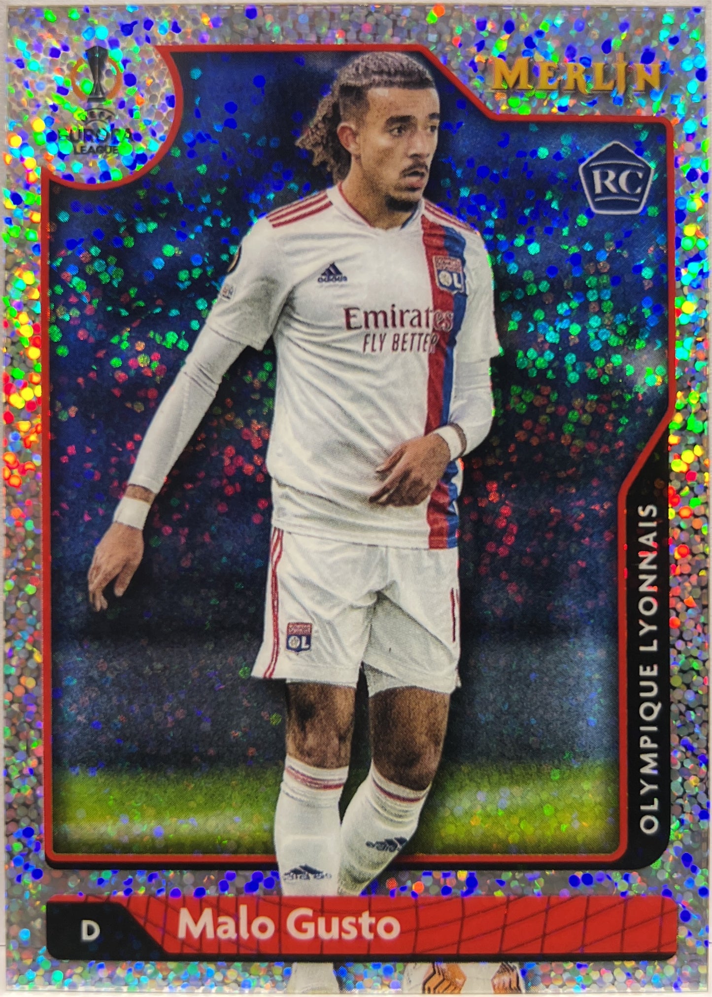 Malo Gusto 54/150 Rookie Speckle Topps Chrome Merlin 2021/22