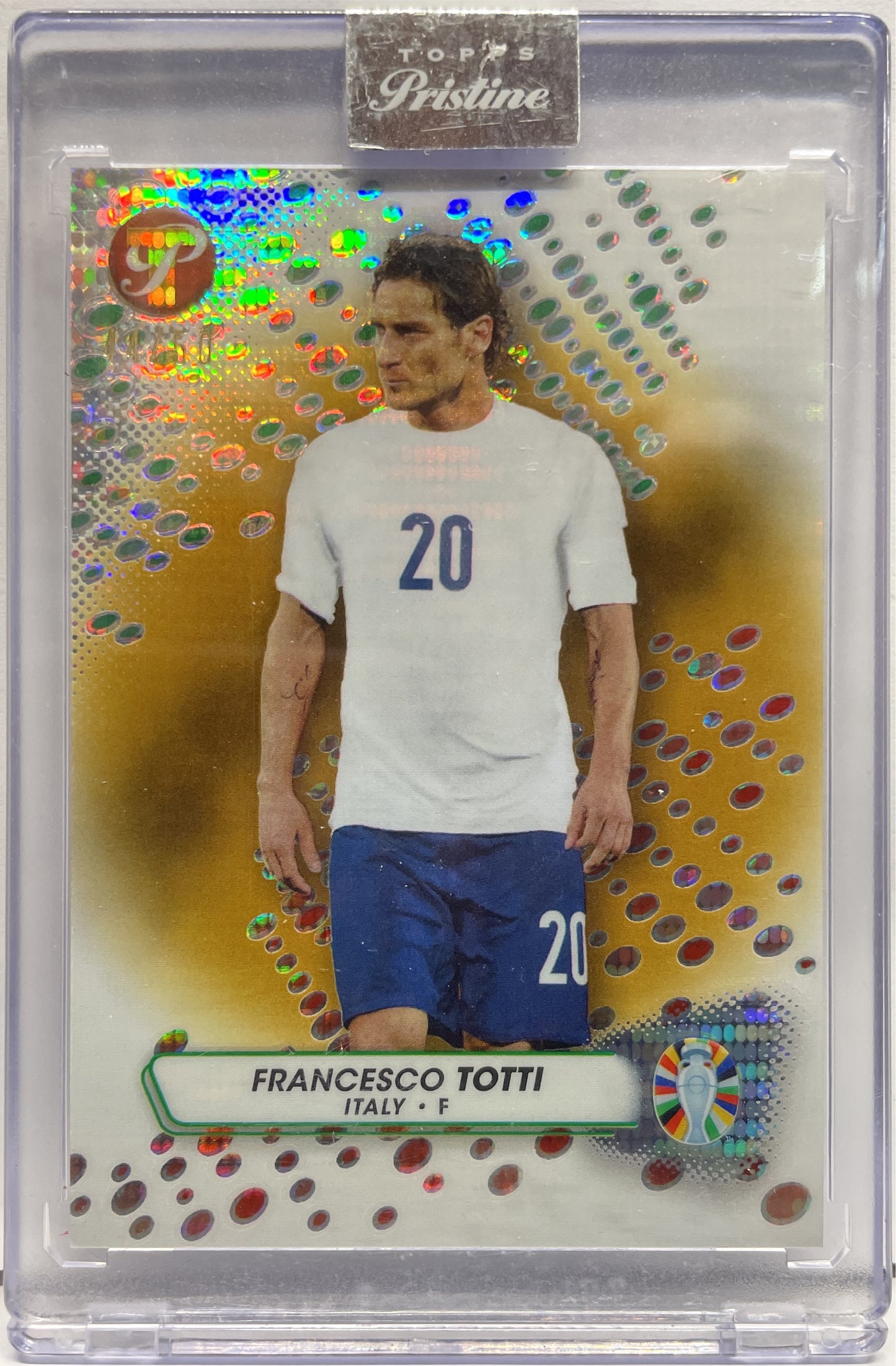 Francesco Totti 44/60 Gold Topps Pristine Road To Uefa Euro 2024