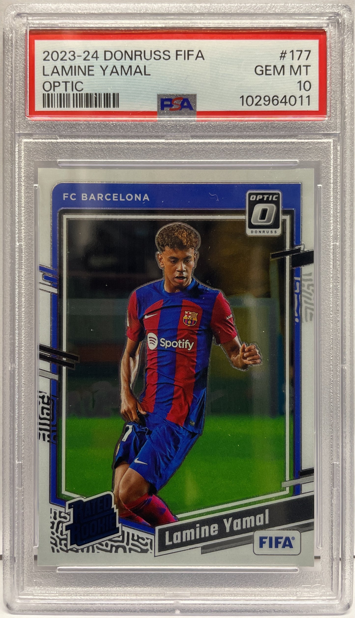 PSA 10 Lamine Yamal Rated Rookie Optic Donruss Fifa 2023/24 COD:102964011