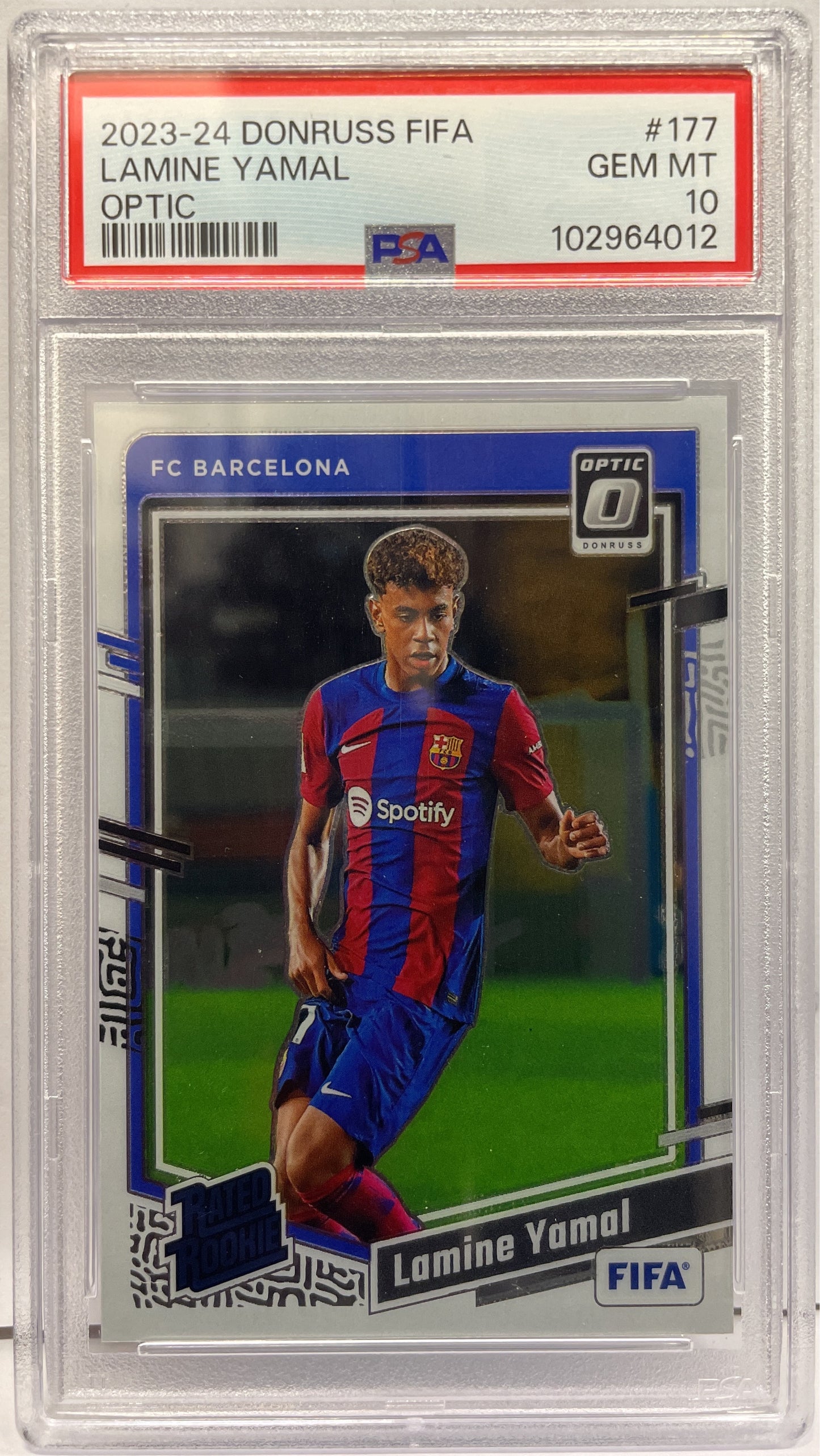 PSA 10 Lamine Yamal Rated Rookie Optic Donruss Fifa 2023/24 COD:102964012