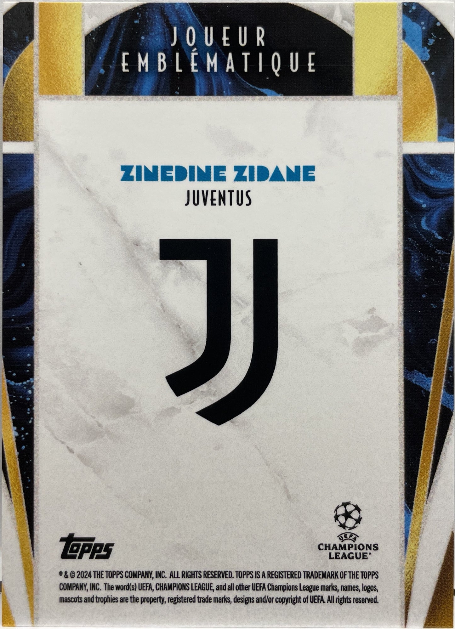 Zinedine Zidane 16/49 Joueur Emblematique Topps Deco 2024/25