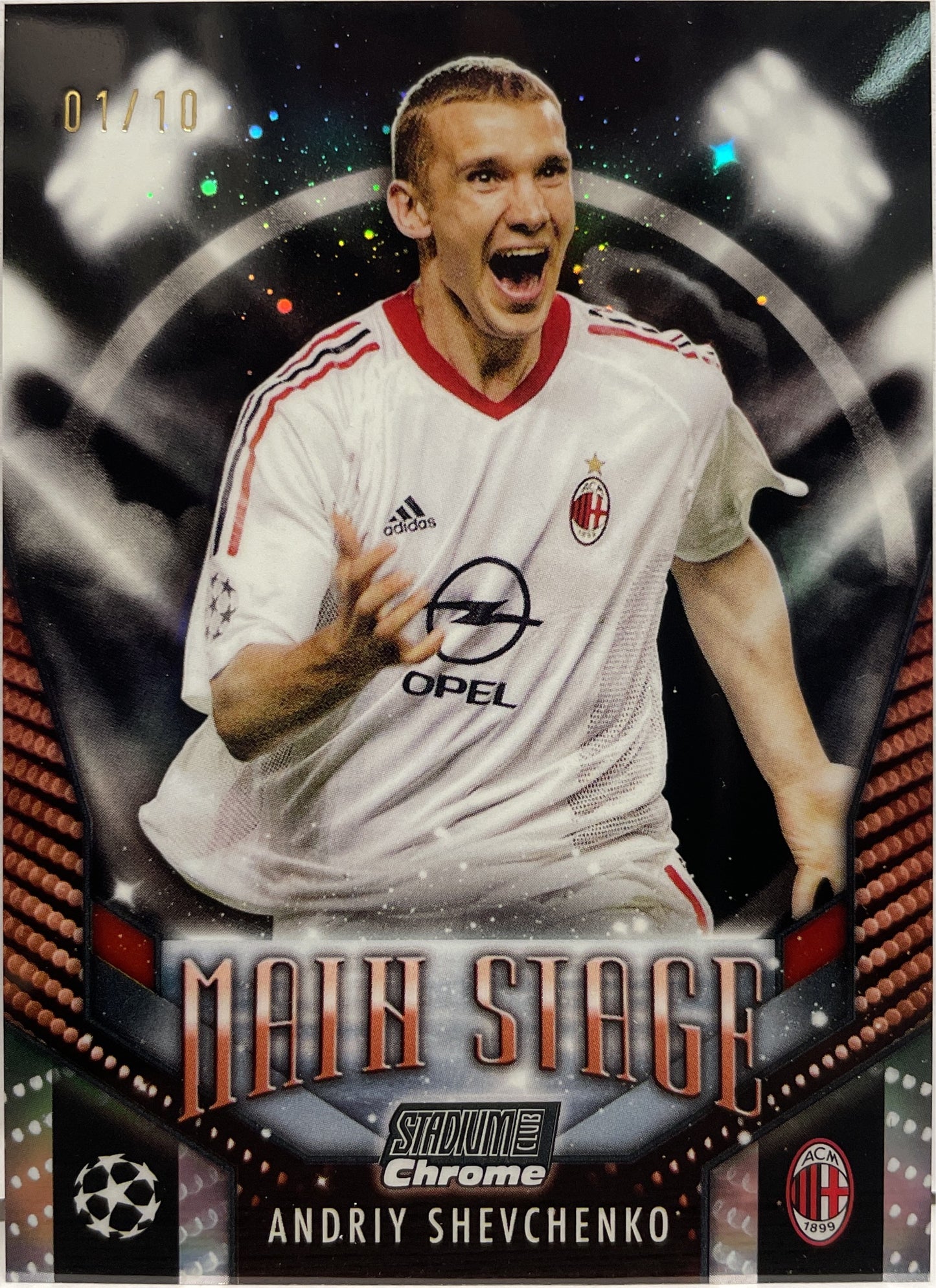 Andriy Shevchenko 1/10 Main Stage Topps Stadium Chrome 2023/24