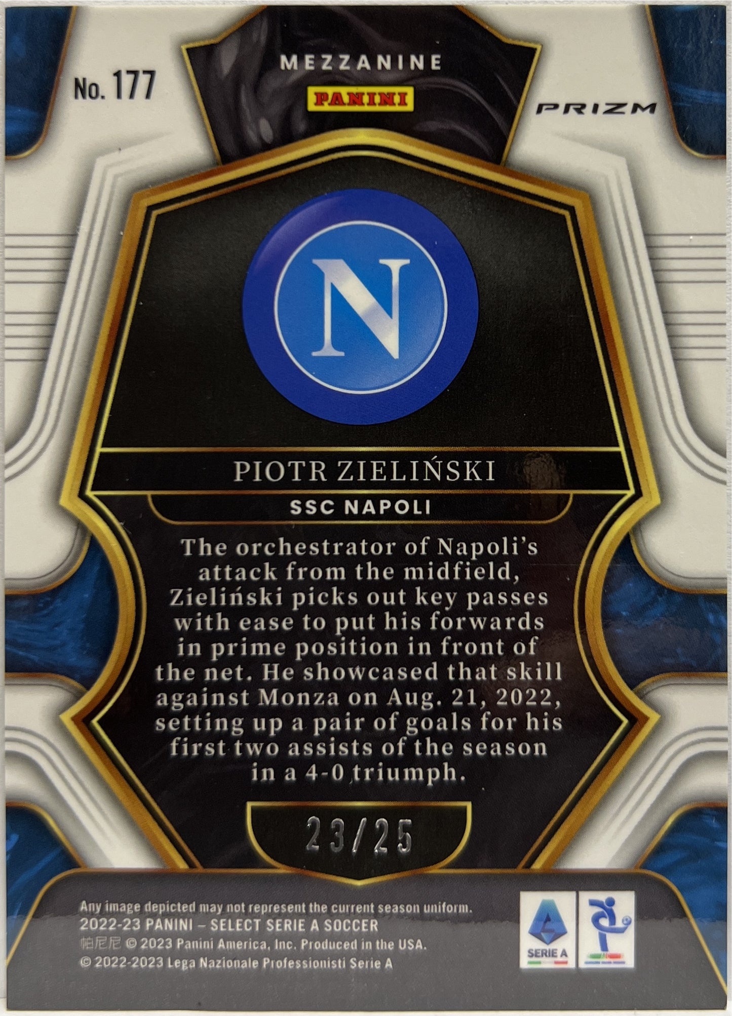 Piotr Zielinski 23/25 Mezzanine Tie Dye Select Serie A 2022/23