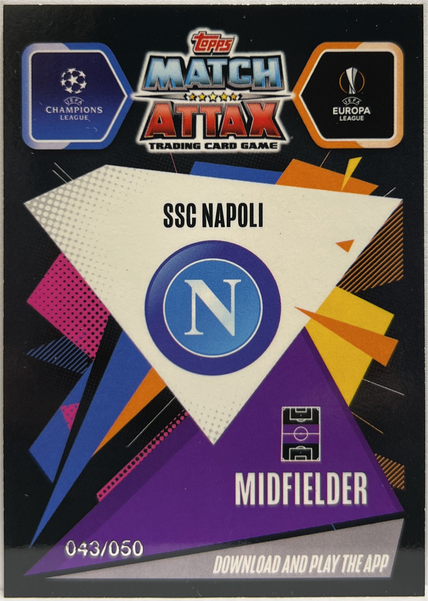 Fabian Ruiz 43/50 Gold Topps Chrome Match Attax