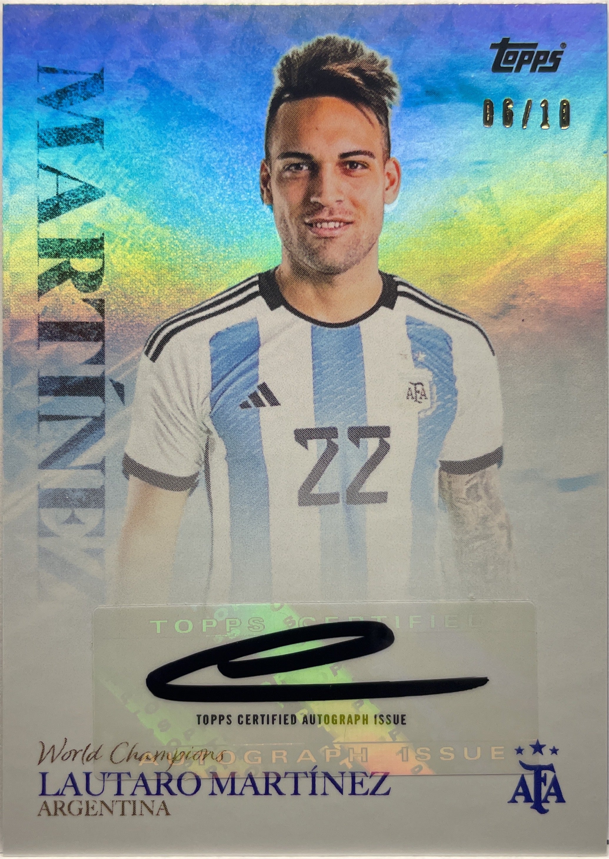 Lautaro Martinez 6/10 Autograph Topps Argentina World Champions 2023 –  ScCards