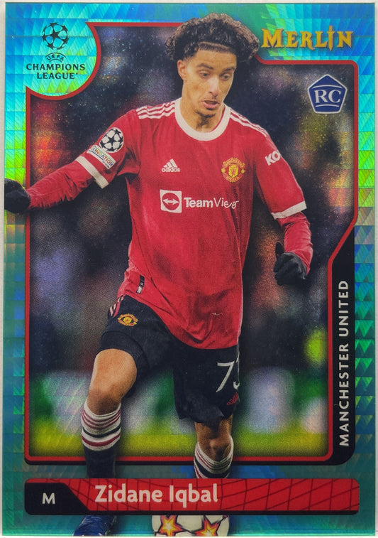 Zidane Iqbal Rookie Aqua Topps Chrome Merlin 2021/22