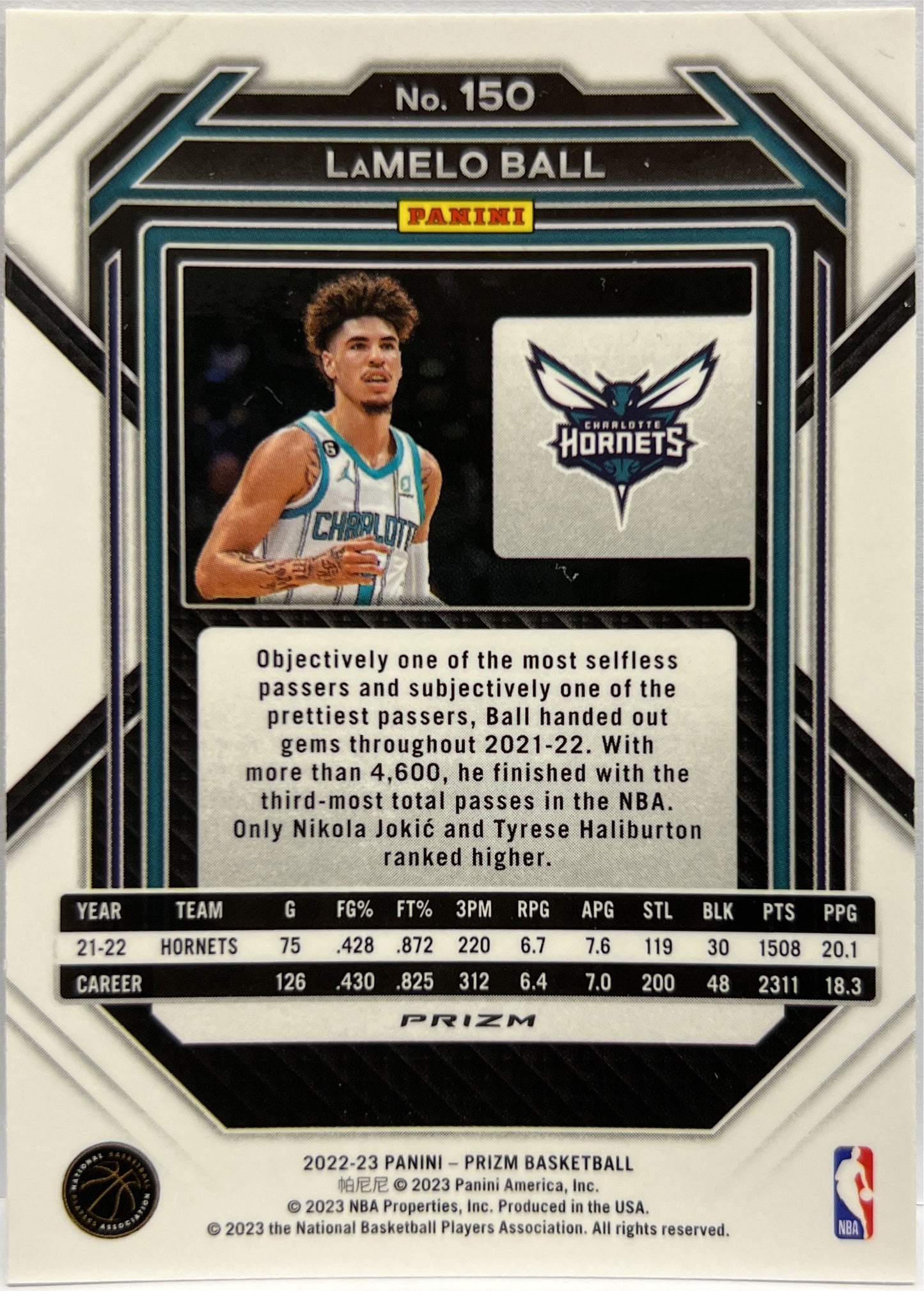 Lamelo Ball Cracked Ice Prizm Basketball NBA 2022/23