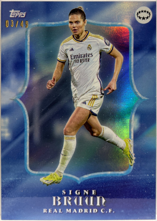 Signe Braun 3/49 Estrellas De La UWCL Topps Aitana Bonmati Curated Set 2023/24