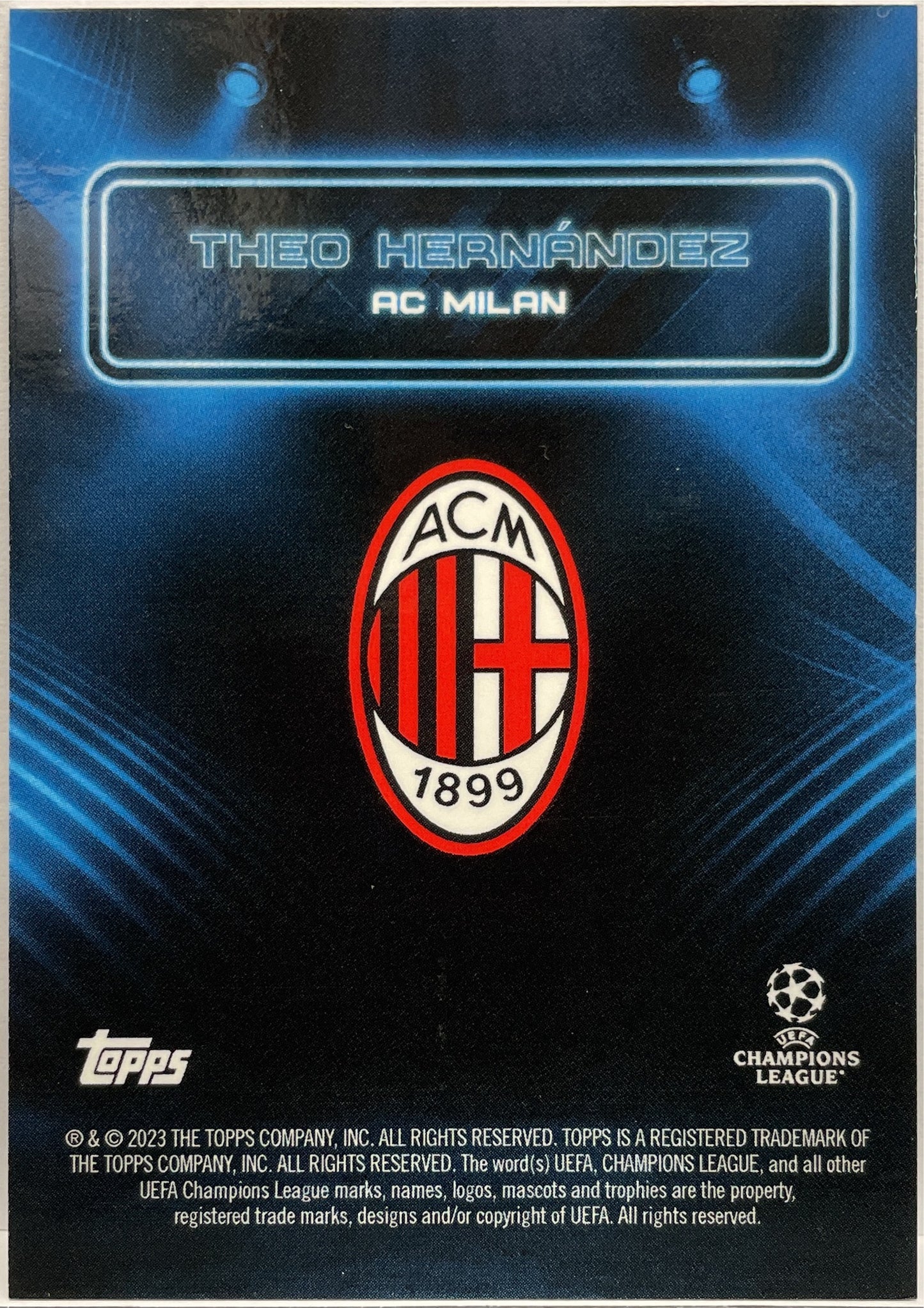 Theo Hernandez 13/49 Topps Showtime 2022/23