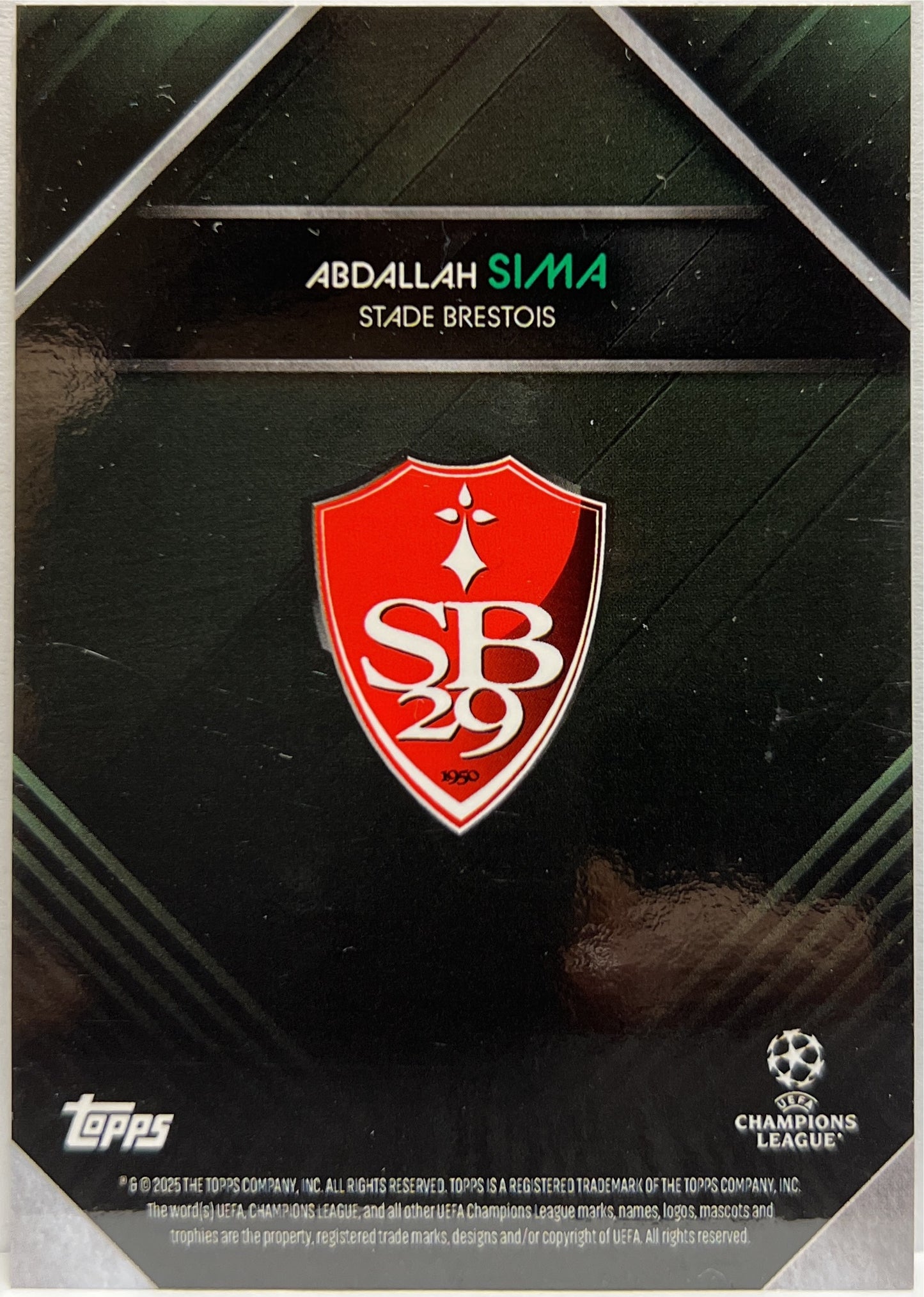 Abdallah Sima 19/99 Green Topps Knockout 2024/25
