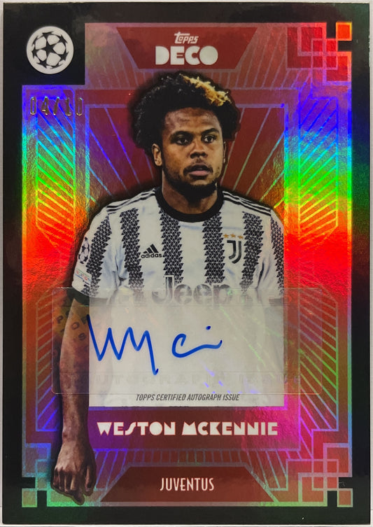 Weston McKennie 4/10 Autograph Topps Deco 2021/22