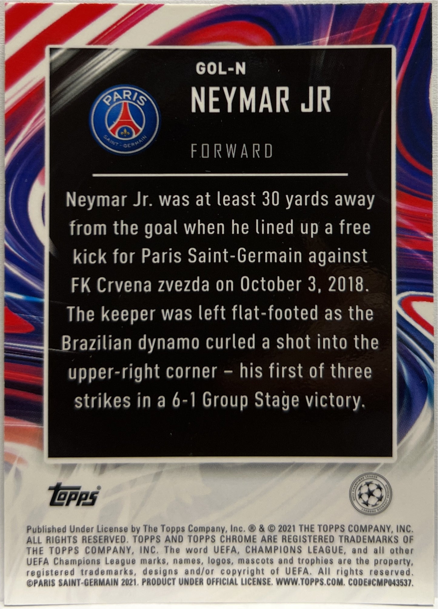 Mancolista-Golazo-Topps Chrome UCL 2020/21