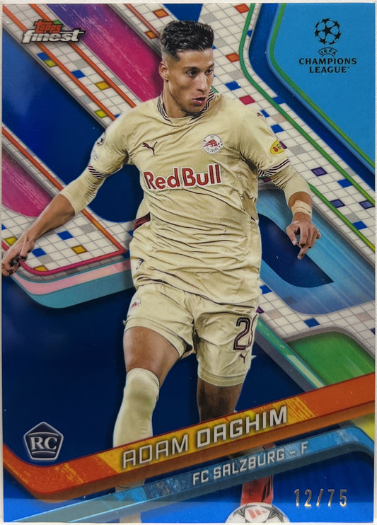 Adam Daghim 12/75 Rookie Blue Topps Finest UCC 2024/25