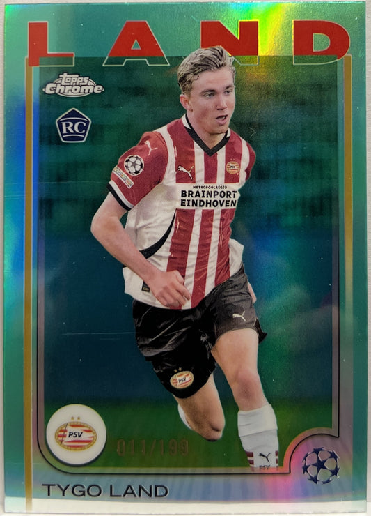 Tygo Land 11/199 Rookie Aqua Topps Chrome UCC 2024/25