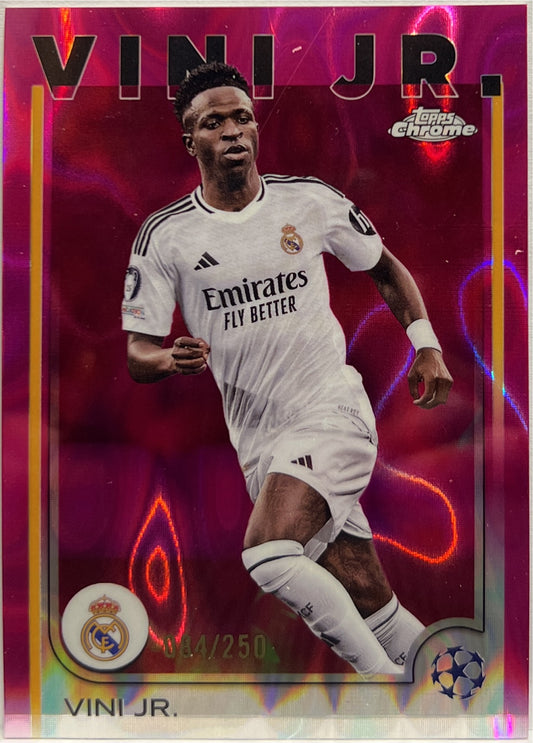 Vini Jr 84/250 Pink Lava Topps Chrome UCC 2024/25