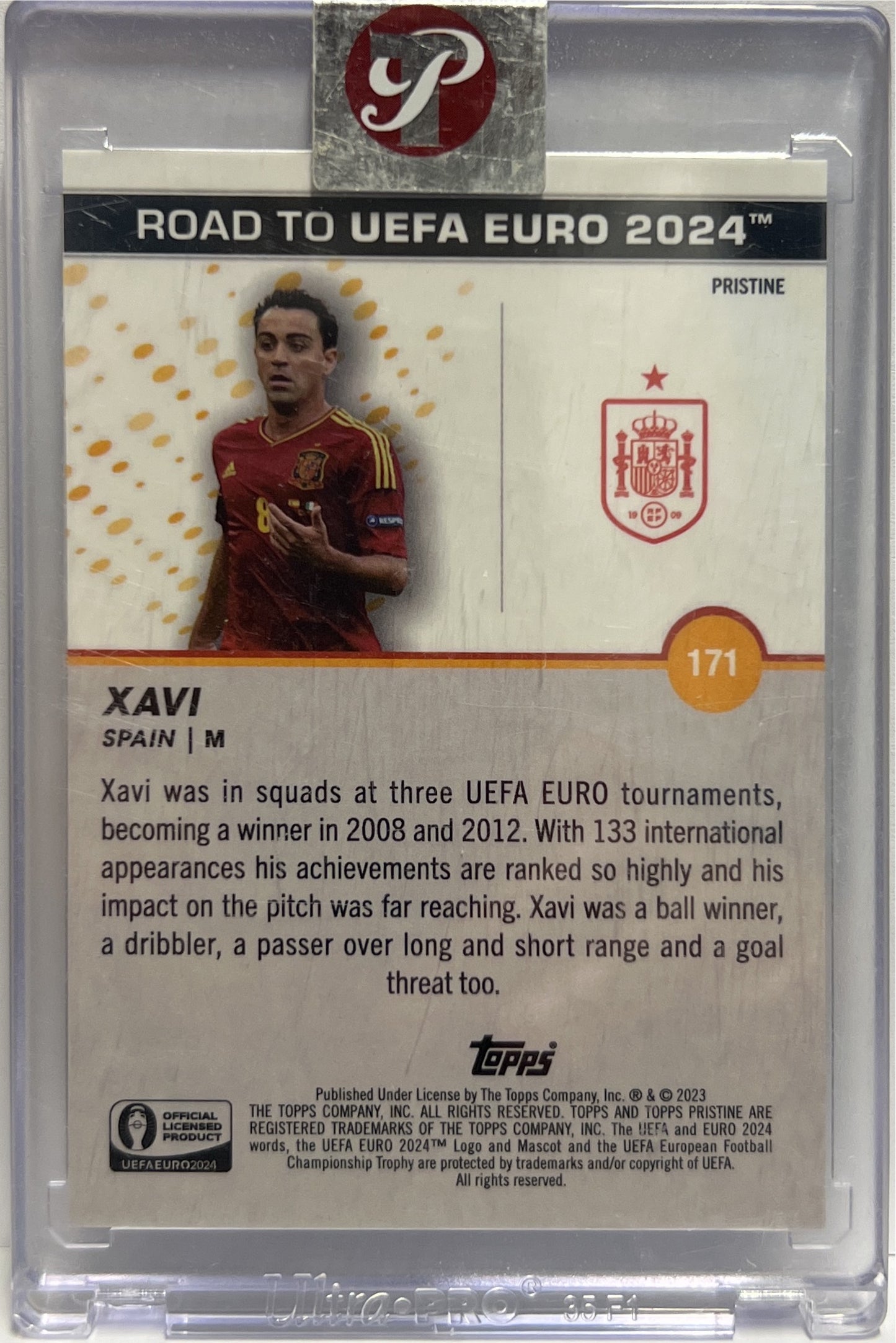 Gavi 5/50 Gold Topps Pristine Road To Euro 2024