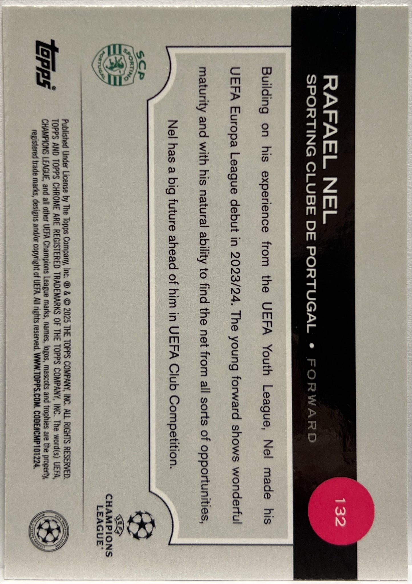 Rafael Nel 95/99 Rookie Green Lava Topps Chrome UCC 2024/25