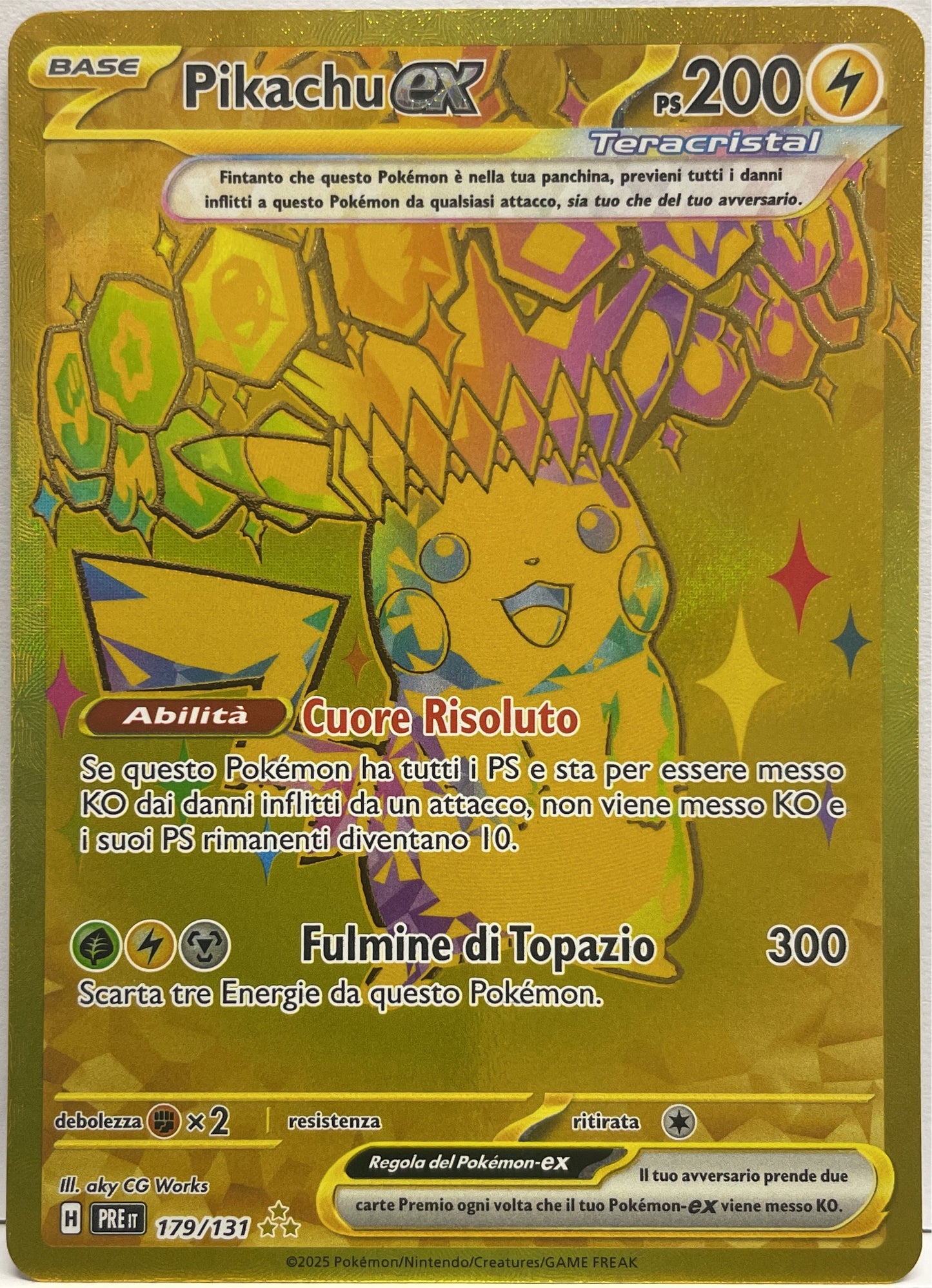Pikachu EX 179/131 Pokemon Promo 2025