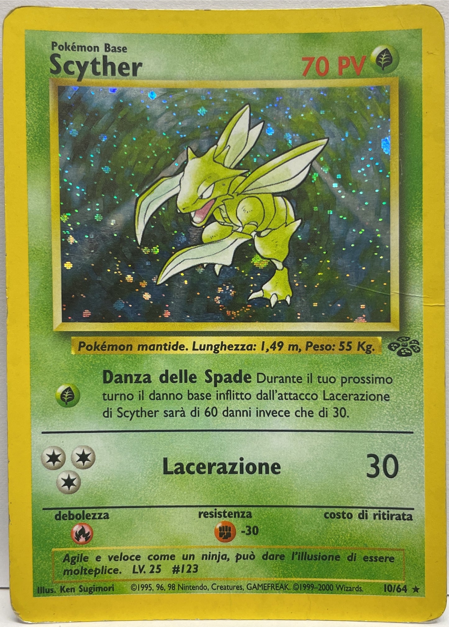 Scyther 10/64 Pokemon Jungle 2000