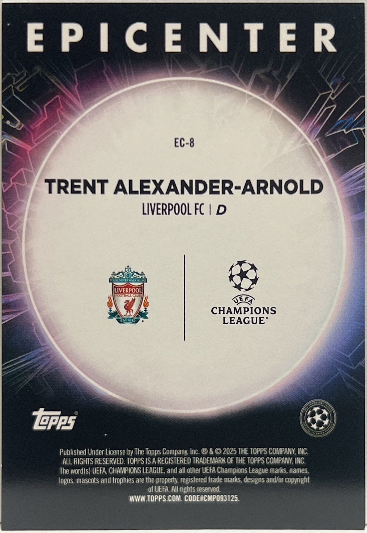 Trent Alexander Arnold Epicenter Topps UCC 2024/25