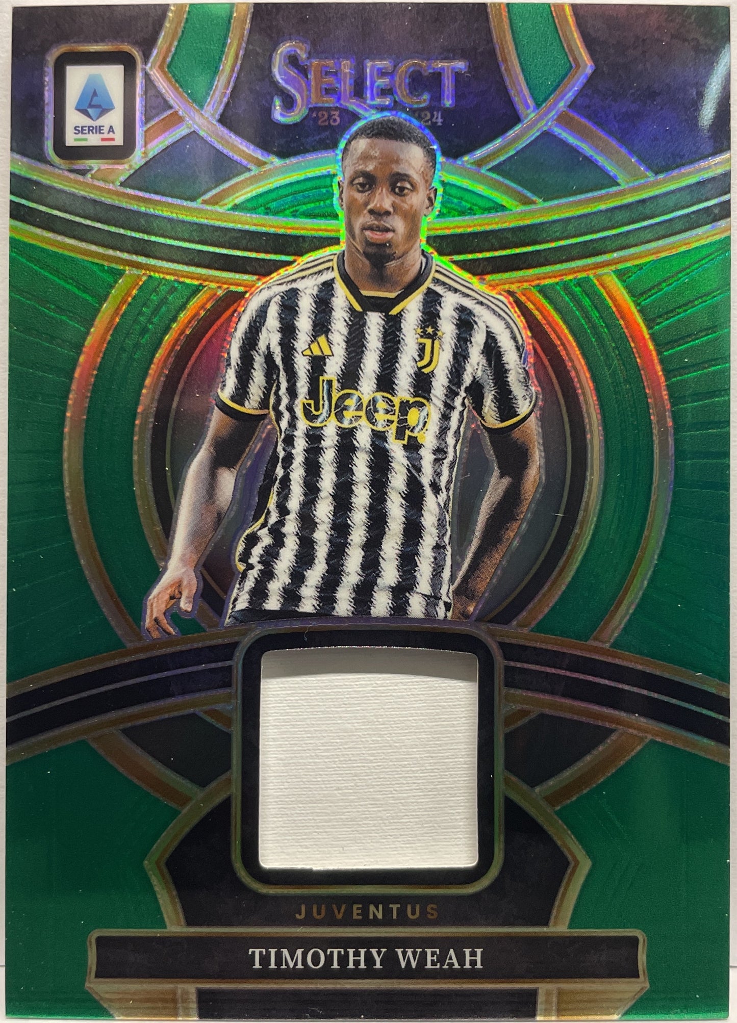 Timothy Weah 1/5 Patch Select Swatches Green Select Serie A 2023/24