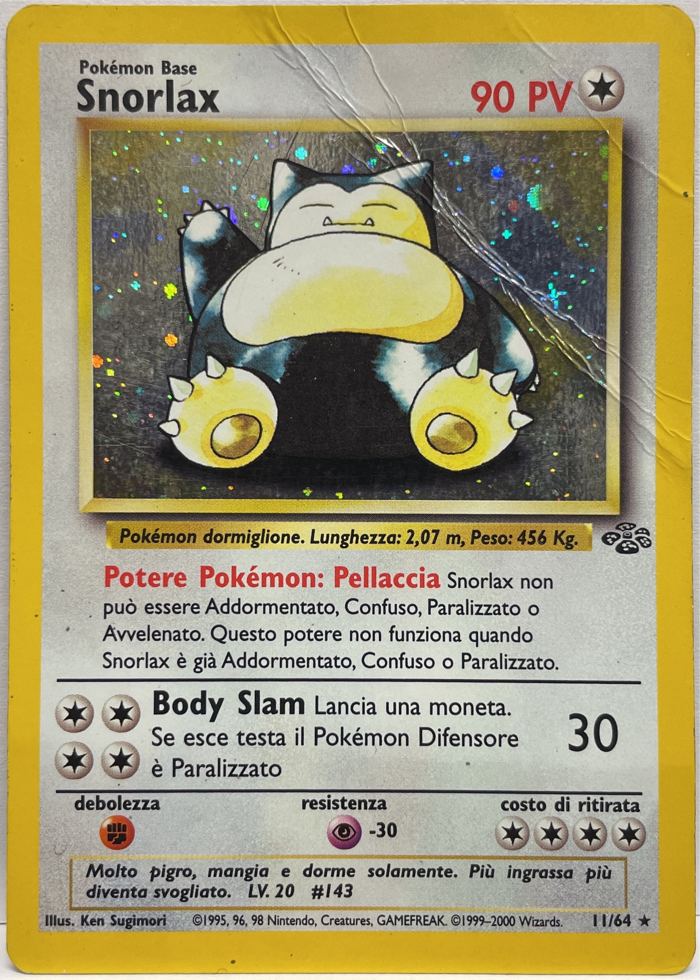 Snorlax 11/64 Pokemon Jungle 2000