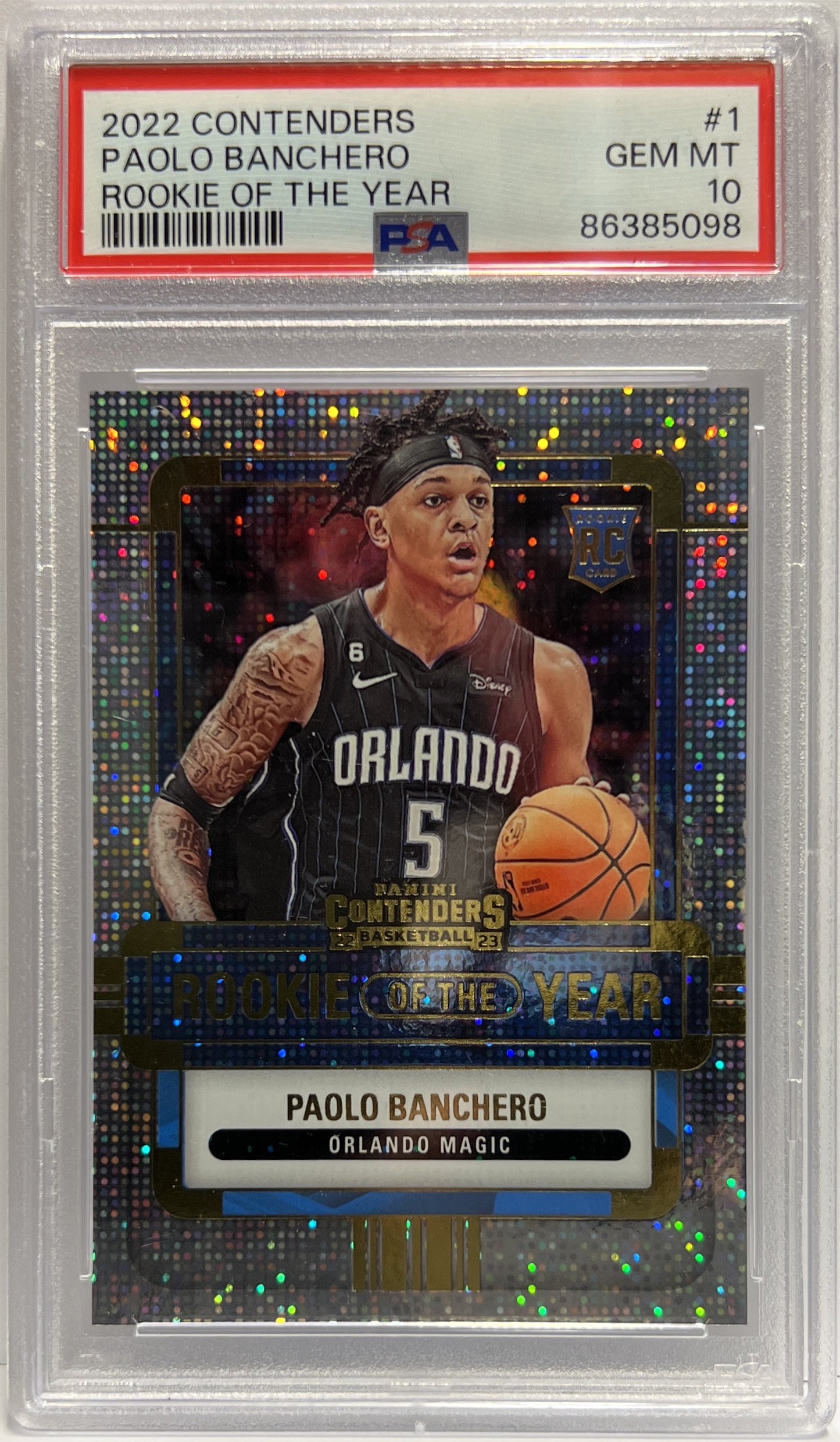 Paolo Banchero Rookie Of The Year Contenders Basketball NBA 2022/23 PSA 10
