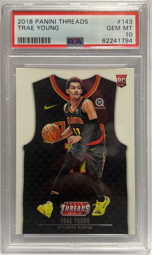 Trae Young Rookie Threads Basketball NBA 2018/19 PSA 10