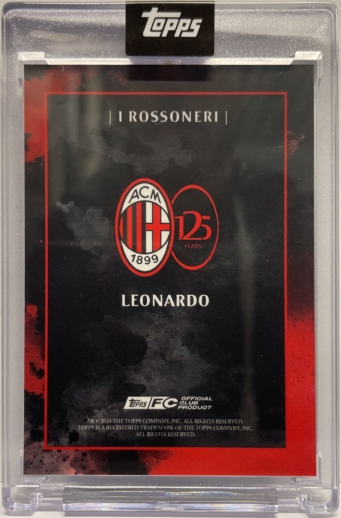 Leonardo 62/99 Autograph I Rossoneri Topps AC Milan 125 Anniversary 2025