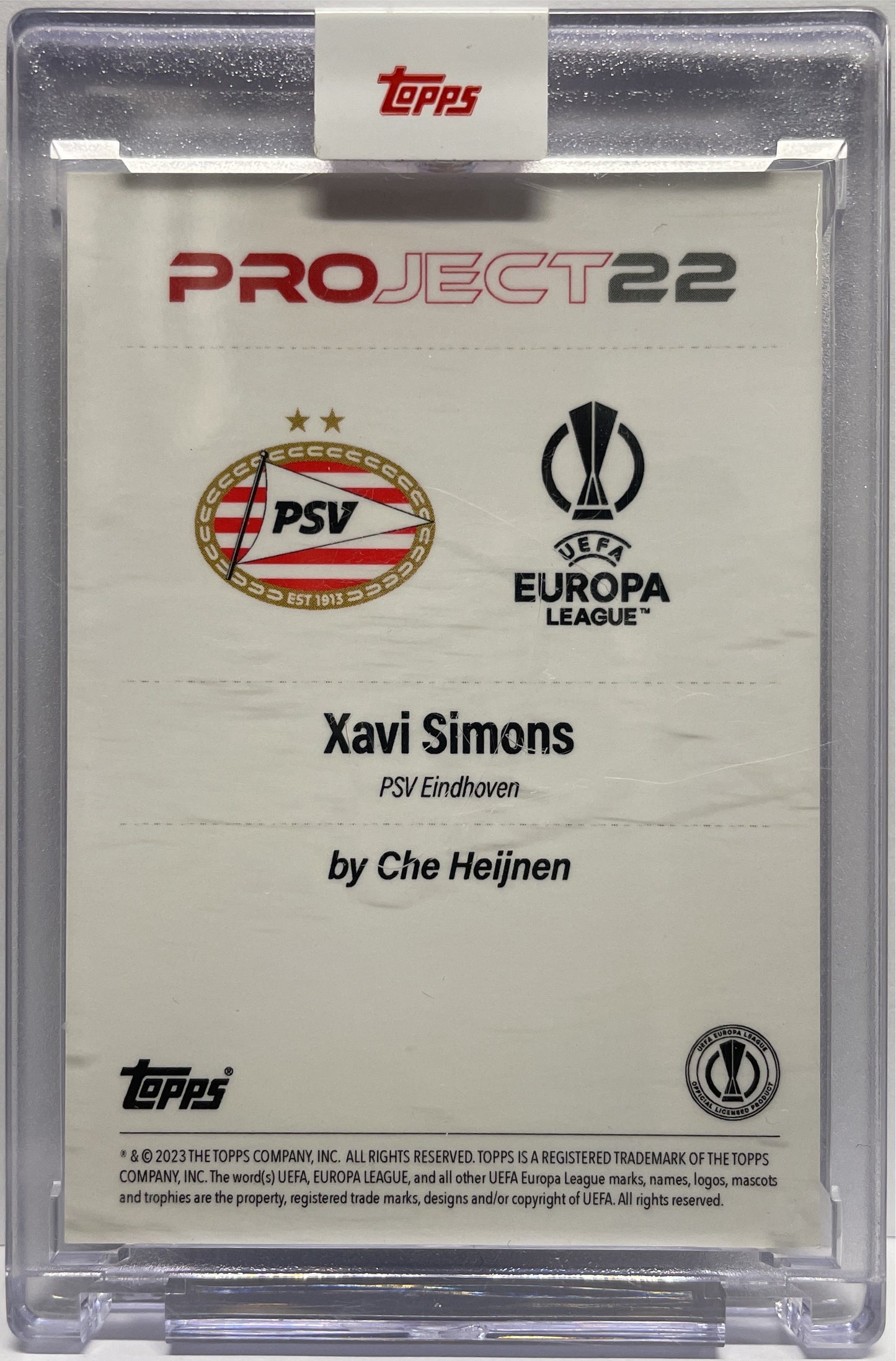 Xavi Simons By Che Heijnen Topps Project 22 2023
